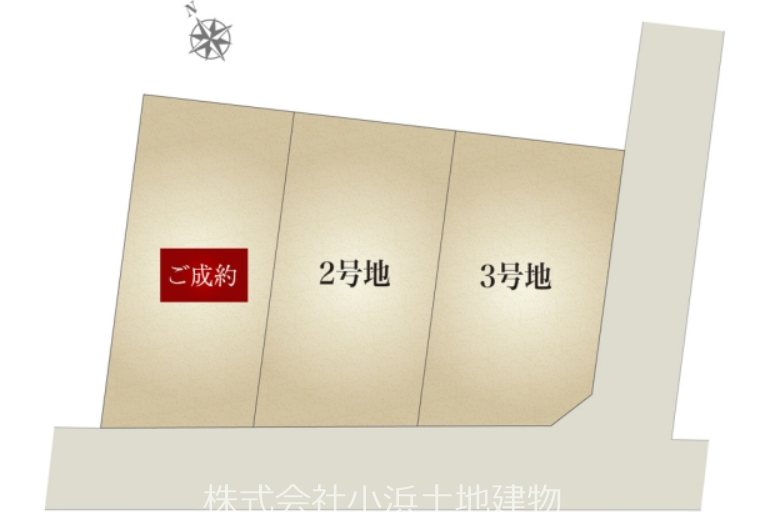 【非公開】藤沢市鵠沼松が岡１丁目　売地　２号地 間取図・土地図