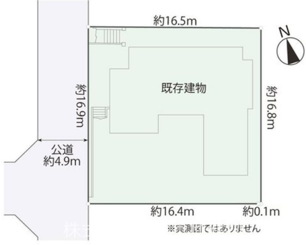 【非公開】藤沢市片瀬山４丁目　売地 間取図・土地図