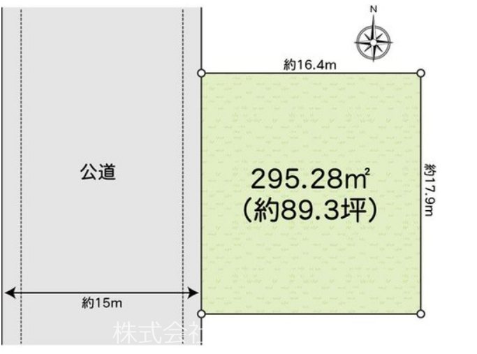 【非公開】藤沢市片瀬山３丁目　売地 間取図・土地図