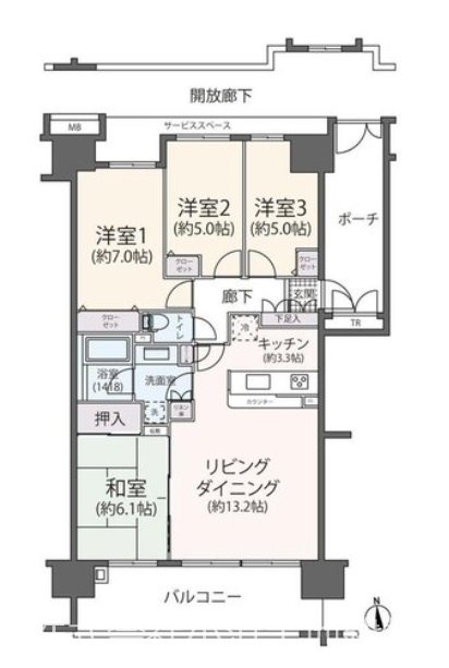【非公開】ココタウンヒルトップマリーナ 間取図・土地図