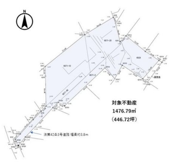 【非公開】藤沢市鵠沼藤が谷３丁目　売地 間取図・土地図
