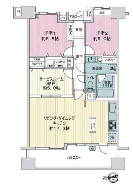 【非公開】グラン・コート湘南茅ヶ崎 間取図・土地図