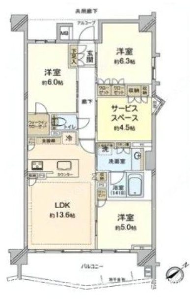 【非公開】リストレジデンス茅ヶ崎海岸 間取図・土地図