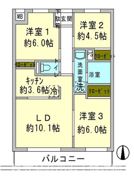【非公開】ヴィラヴェール藤沢 間取図・土地図