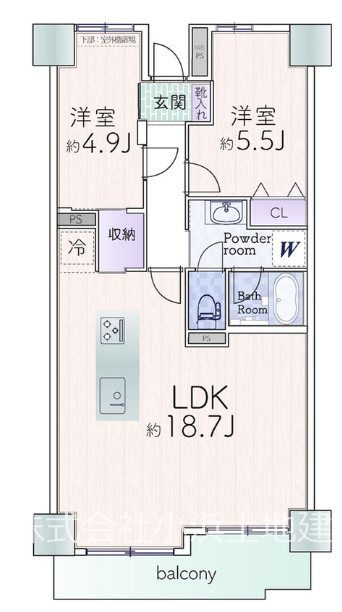 【非公開】シーサイド片瀬江ノ島 間取図・土地図