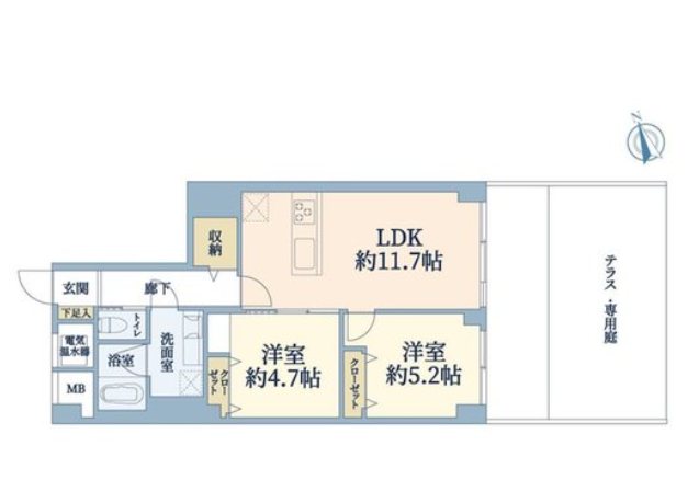 【非公開】鵠沼パークハウス  間取図・土地図