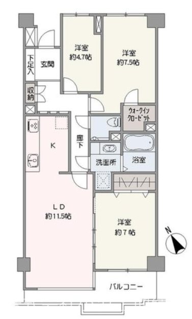 【非公開】藤和江ノ島ホームズステージⅡ 間取図・土地図