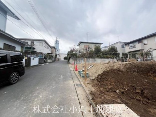 【非公開】藤沢市大庭　売地　２号地 現地写真（前面道路含む現地写真）