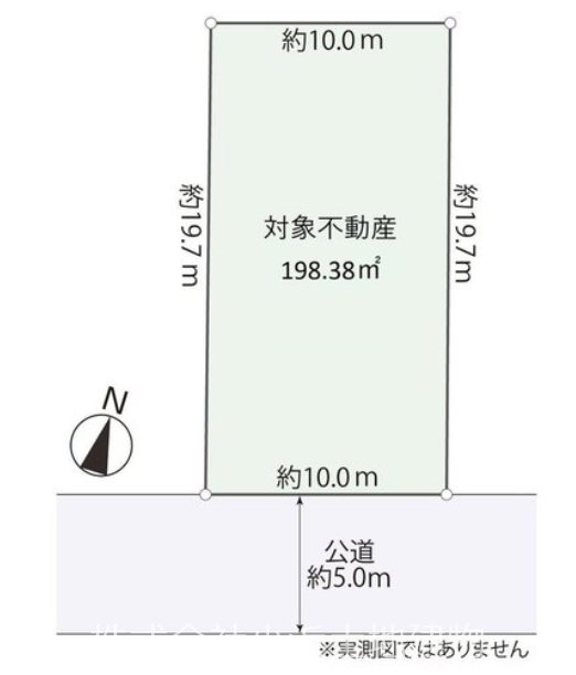 【非公開】藤沢市鵠沼神明４丁目　売地 間取図・土地図
