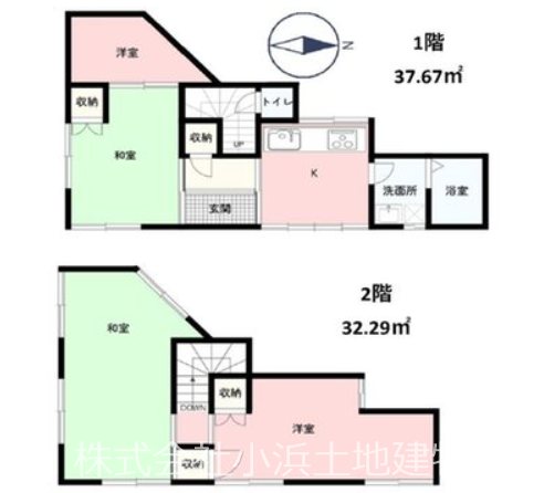 【非公開】藤沢市辻堂元町１丁目　中古戸建 間取図・土地図