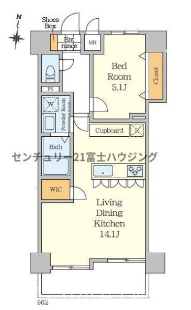 【非公開】ライオンズマンション藤沢鵠沼 間取図・土地図