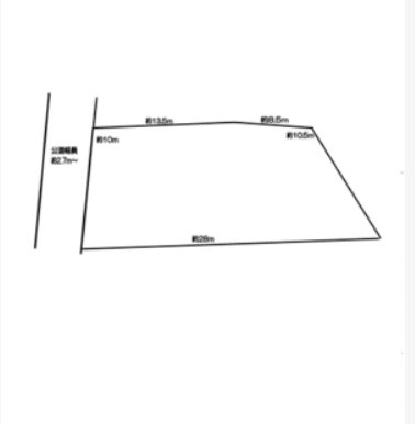 【非公開】茅ヶ崎市出口町　売地 間取図・土地図
