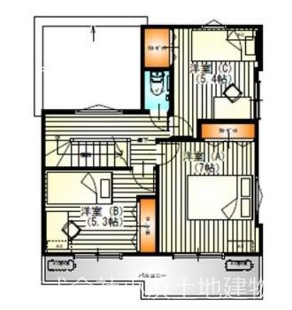 【非公開】藤沢市打戻　新築戸建 間取図・土地図