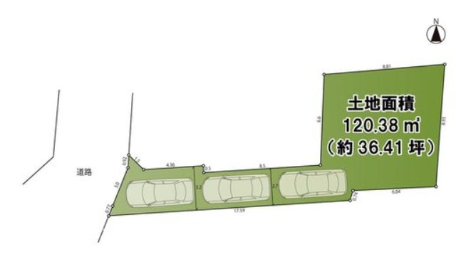 【非公開】茅ヶ崎市浜須賀　売地 間取図・土地図