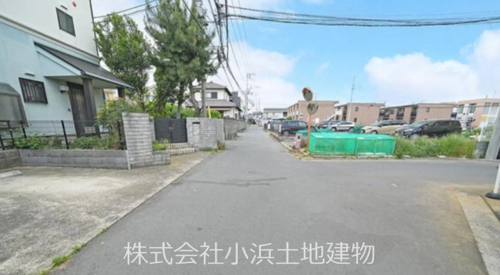 茅ヶ崎市中島　売地　① 現地写真（前面道路含む現地写真）