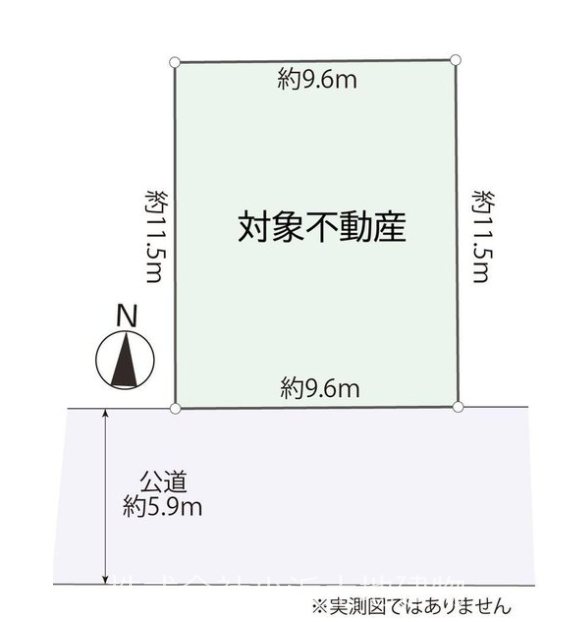 【非公開】藤沢市西富２丁目　売地 間取図・土地図
