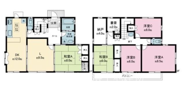 【非公開】藤沢市片瀬山２丁目　中古戸建 間取図・土地図