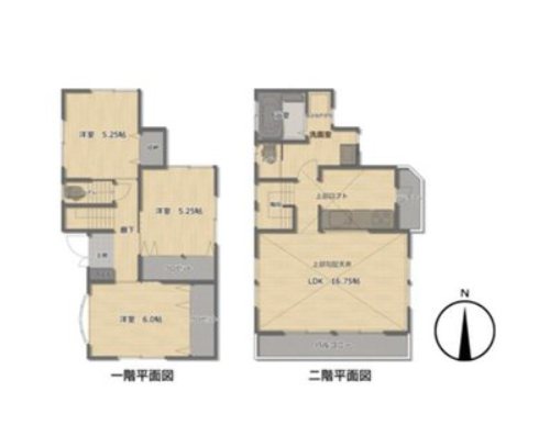 【非公開】藤沢市大庭　中古戸建 間取図・土地図