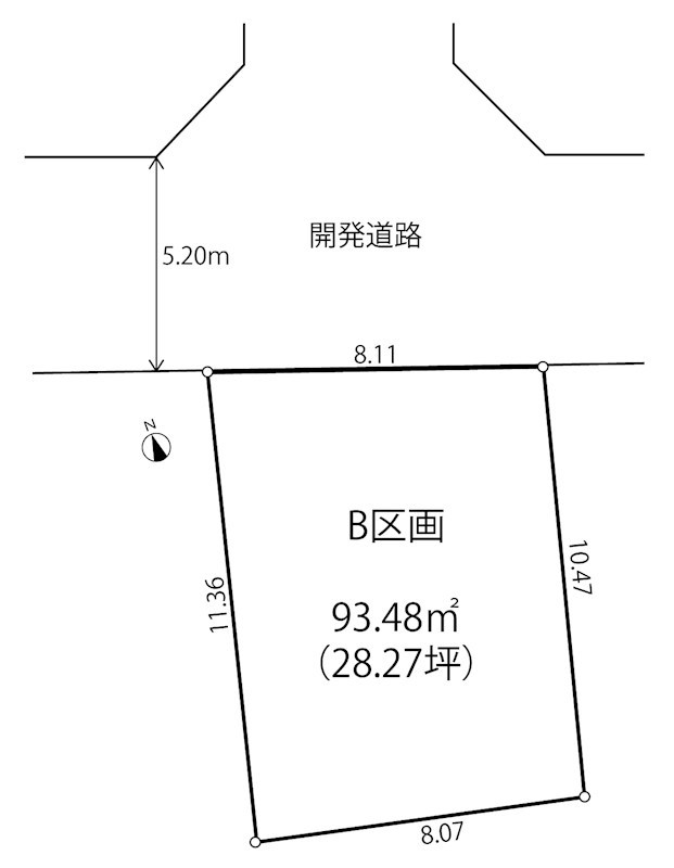 神奈川県茅ヶ崎市松林３丁目 間取図・土地図
