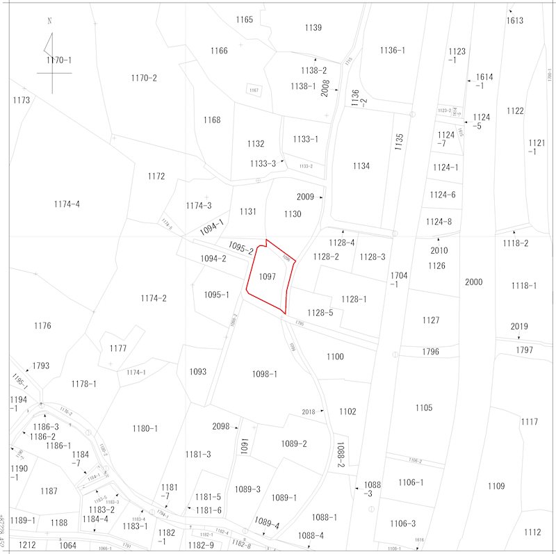 宗像市村山田売地 間取図・土地図
