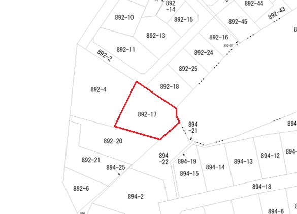 青葉6丁目売地 間取図・土地図