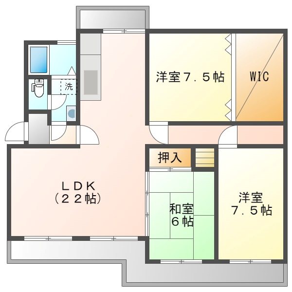 福岡県糟屋郡粕屋町内橋 間取図・土地図