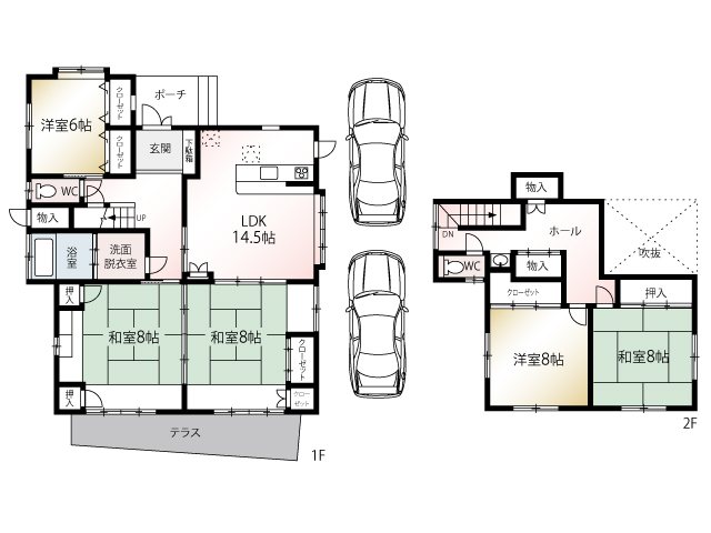 福岡県福岡市東区舞松原１丁目 間取図・土地図