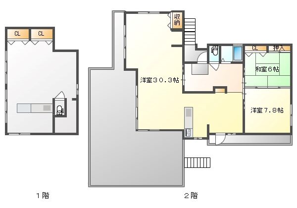 牛窓町鹿忍　中古戸建 間取り図