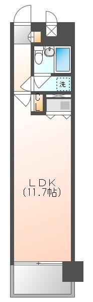 朝日プラザ岡山サウスフロント 間取り図