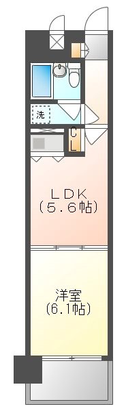 朝日プラザ岡山サウスフロント 間取り図