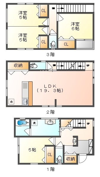南区泉田４丁目　新築戸建2号地 間取り図