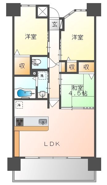 ヴェルディ泉田 間取り図