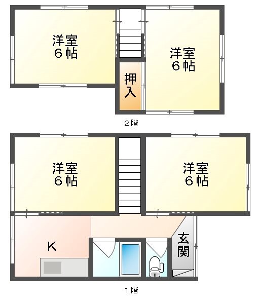 北区高柳東町　中古戸建 間取り図
