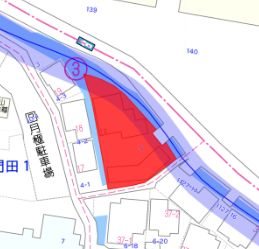 中区徳吉町１丁目　土地 間取り図