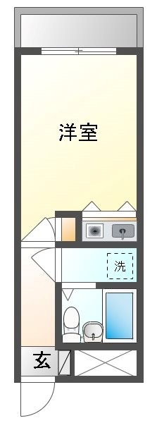 朝日プラザ岡山中山下 間取り図