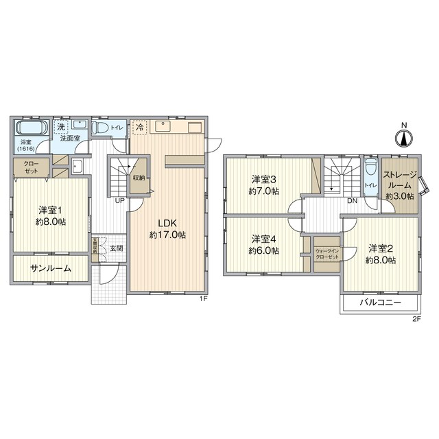 東区目黒町　リノベ住宅 間取り図