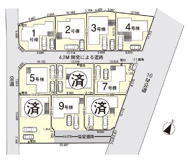 ウイングスカイ南大塚　3号棟   区画図