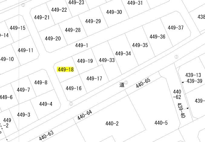 三笠市柏町　古家付土地 間取図・土地図