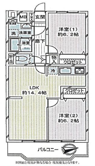 ビューハイム川越   間取図・土地図