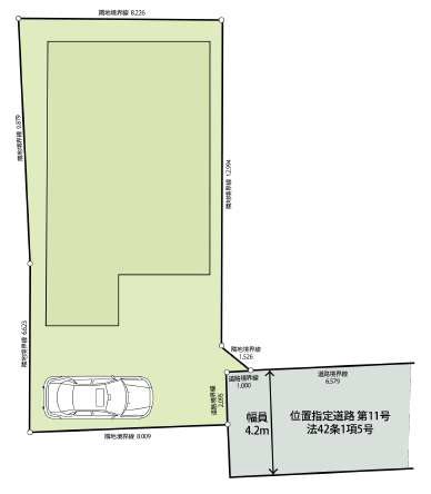 川越市的場　中古戸建 区画図