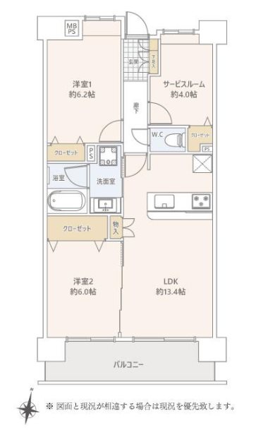 ライオンズマンション川越駅東  間取図・土地図