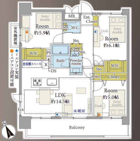 セラード川越連雀町  間取図・土地図