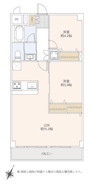 セザール坂戸    間取図・土地図