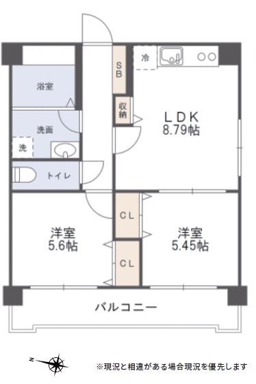 川越フラワーホーム    間取図・土地図