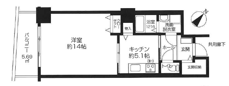 ココネ上福岡　三番館  間取図・土地図