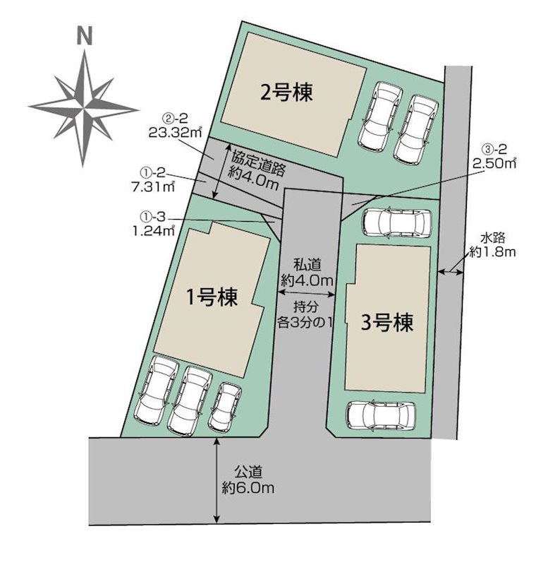 川越市今成2丁目　3号棟        区画図