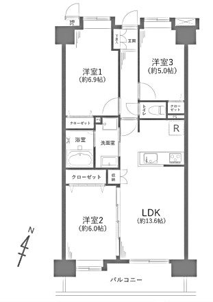 ライオンズガーデン狭山祇園   間取図・土地図