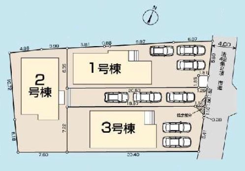 川越寺尾第4　1号棟  区画図