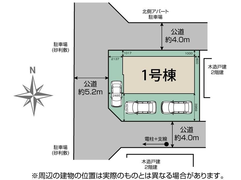 川越市今成2丁目　1号棟             区画図