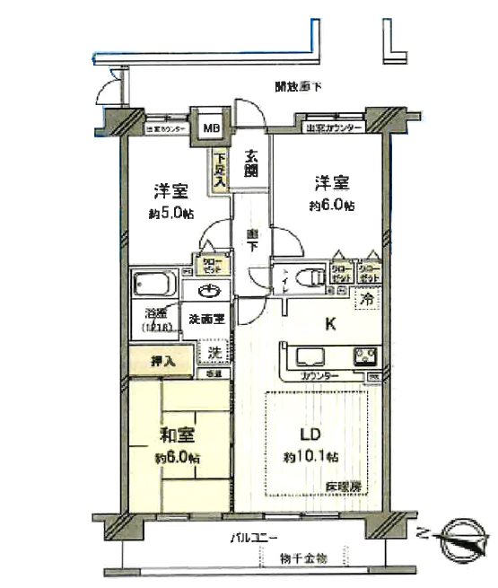 ダイアパレス川越西小仙波    間取図・土地図